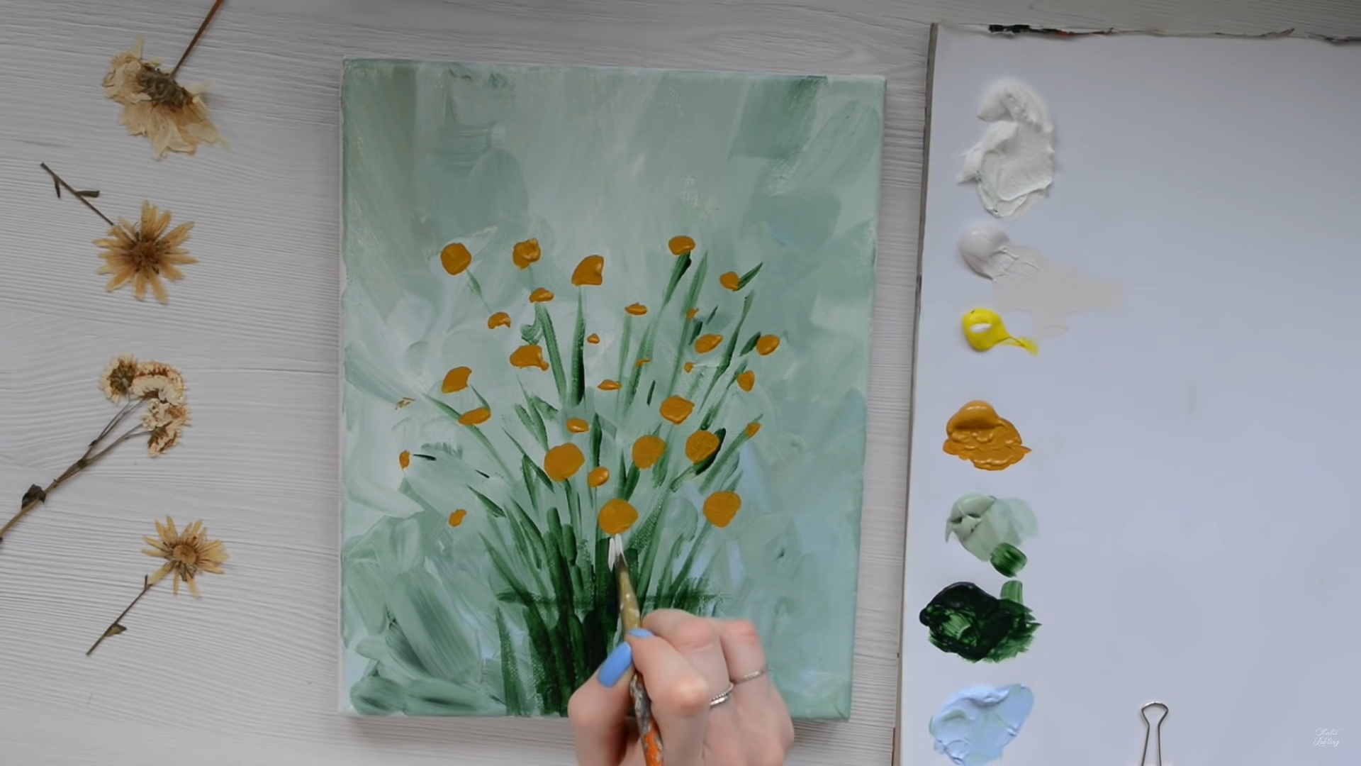 StepbyStep Guide How to Paint Daisies Using Acrylics — Katie Jobling